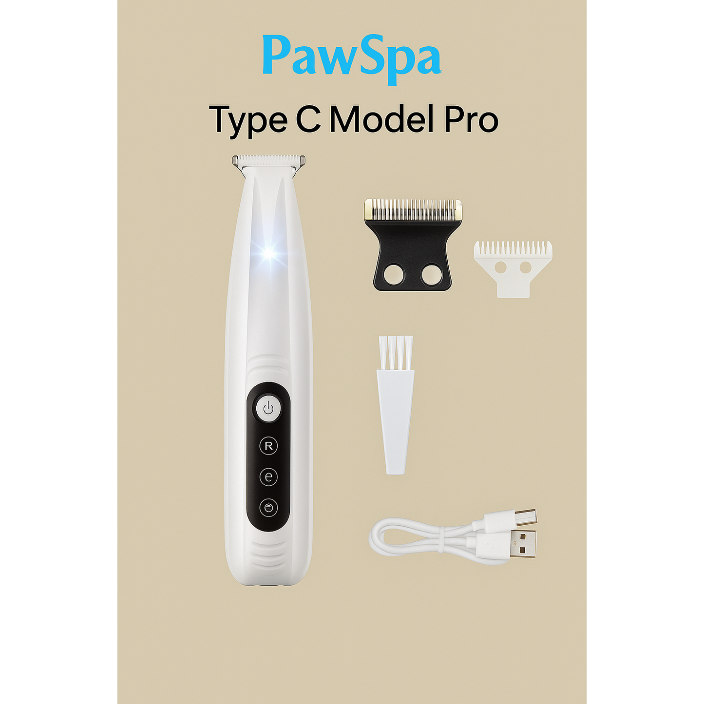 PawSpa LED Pet Trimmer – Waterproof, Precision Grooming with Wide Blade & LED Display